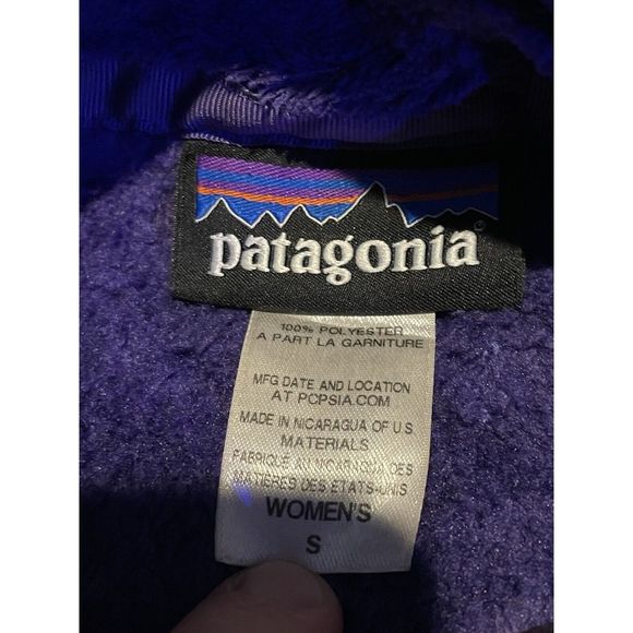 Patagonia Jacket Womens S Purple ReTool Snap-T Fleece Pullover Sweater - Picture 6 of 6